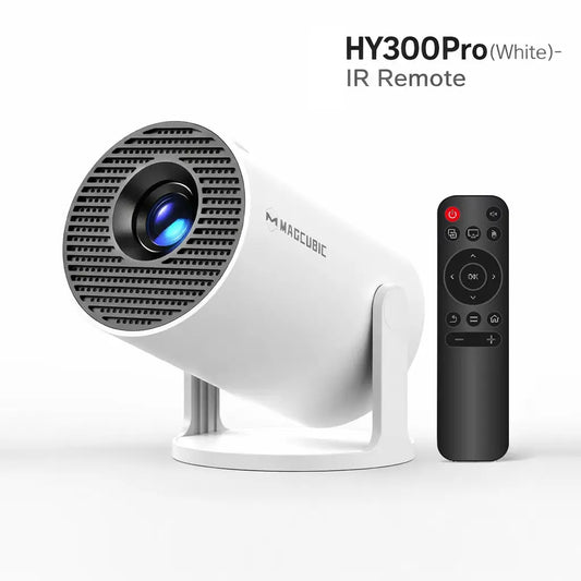 [US Warehouse] Magcubic Hy300Pro Projector 290ANSI Android 14.0 Dual Wifi6 8K 4K Decode Auto Keystone Correction Wireless BT5.4 130"Screen 1280*720P Built-In Speaker Allwinner H726 180° Rotatable Mini Portable Home Cinema Outdoor Audio Gift